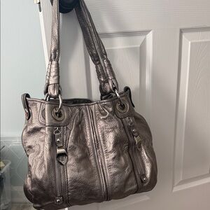 B. Makowsky Metallic Shoulder Bag